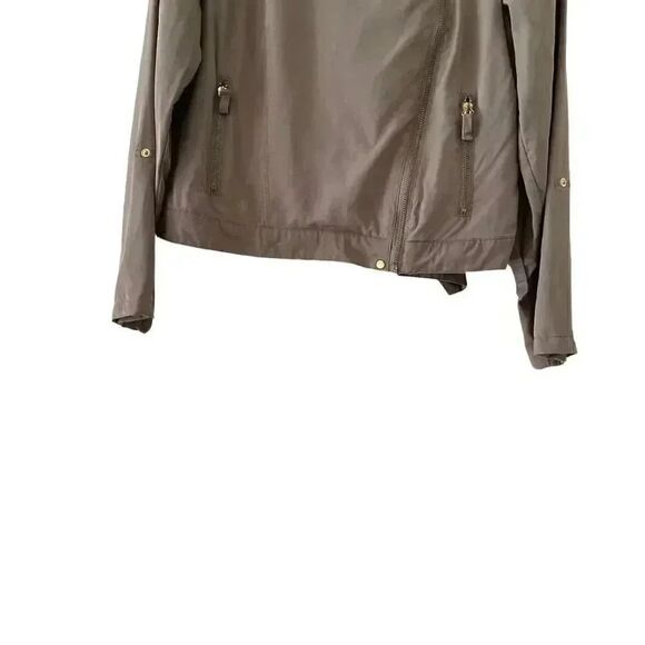 Mohito Basic Olive Army Green Front Zipper Chic Modern Soft M ( EU 40) #1626 - Picture 3 of 15